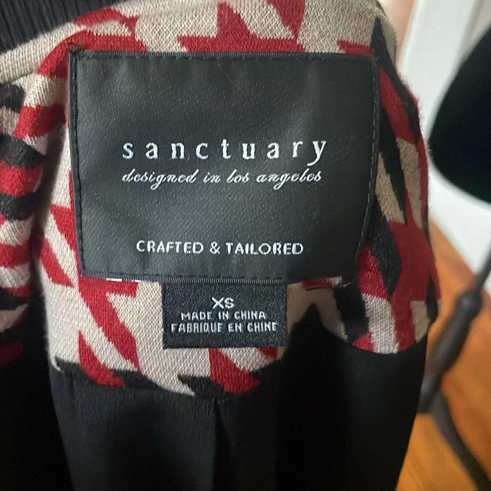 Sanctuary houndstooth zip up sweater - Picture 6 of 6